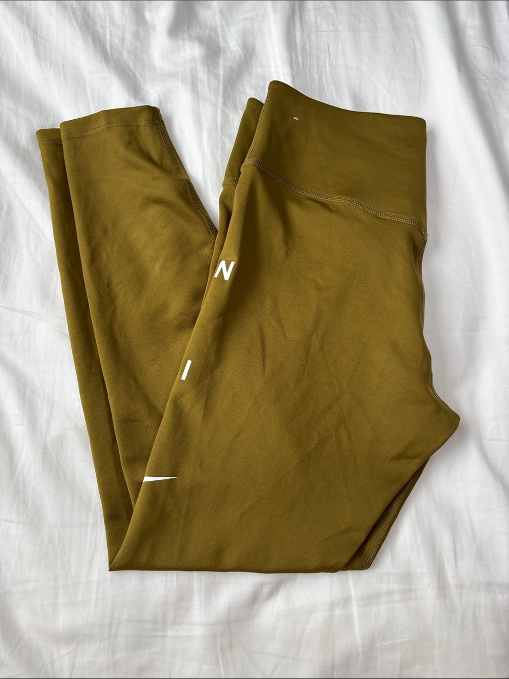 Nike Dri-FIT Olive/Tan Performance Capri Leggings